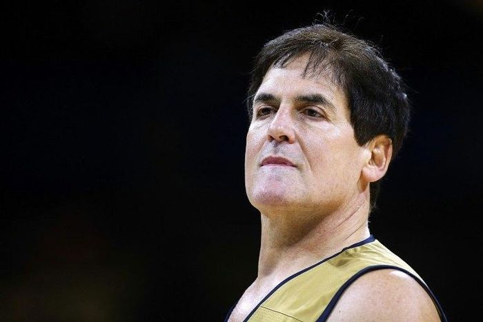 Owner Mark Cuban of the Dallas Mavericks reacts during the NBA All-Star Celebrity Game at the Mercedes-Benz Superdome on February 17, 2017 in New Orleans, Louisiana