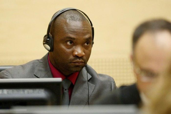 Congolese warlord Germain Katanga (C) was sentenced by the ICC to 12 years in jail in 2014, after being convicted on five charges of war crimes and crimes against humanity
