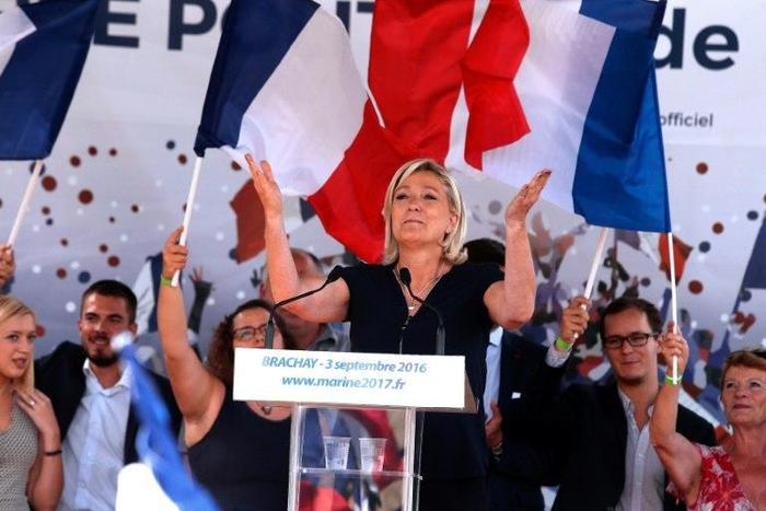 Far-right Front National (FN) party leader Marine Le Pen has over a million followers on both Twitter and Facebook, more than any other candidate for the French presidency