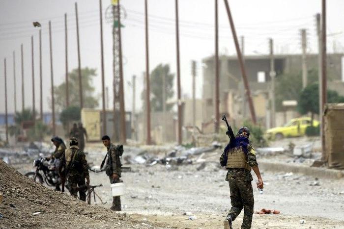 Civilians are fleeing the Islamic State group stronghold of Raqa as fighters from the Syrian Democratic Forces (SDF) step up efforts to capture the city