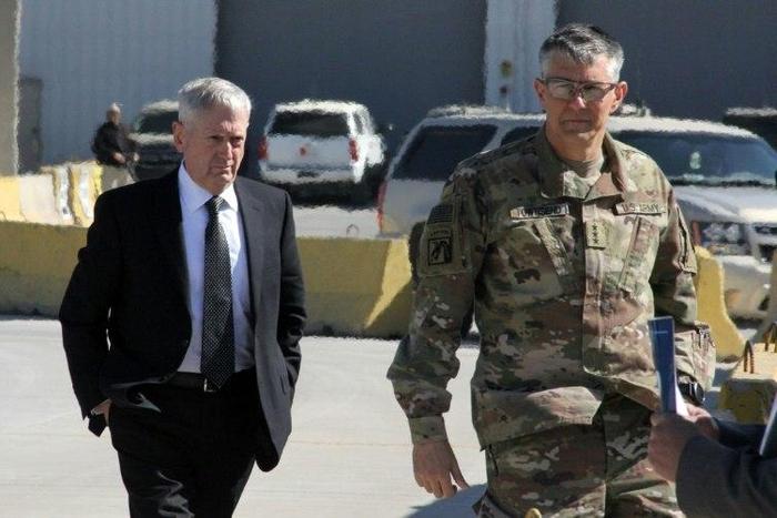 Defense Secretary James Mattis will press coalition partners for more demining help