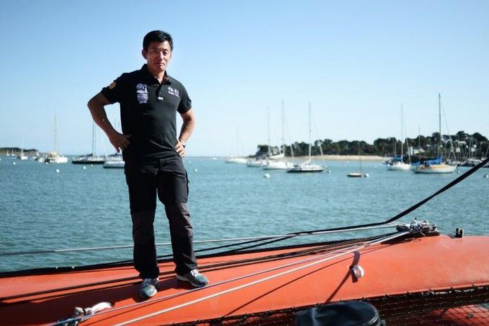 Chinese skipper Guo Chuan, pictured in 2015, was aiming to set a new solo non-stop trans-Pacific world record from San Francisco to Shanghai