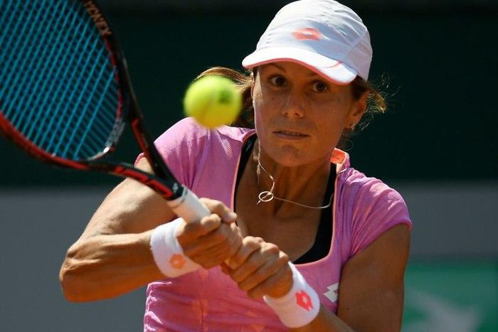 American Varvara Lepchenko, pictured in June 2017, won her first round match in Toronto