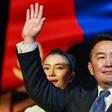 Presidential candidate Khaltmaa Battulga, pictured on June 11, 2017, has been plagued by reports of an offshore account and arrests of many of his colleagues by Mongolia's anti-corruption body