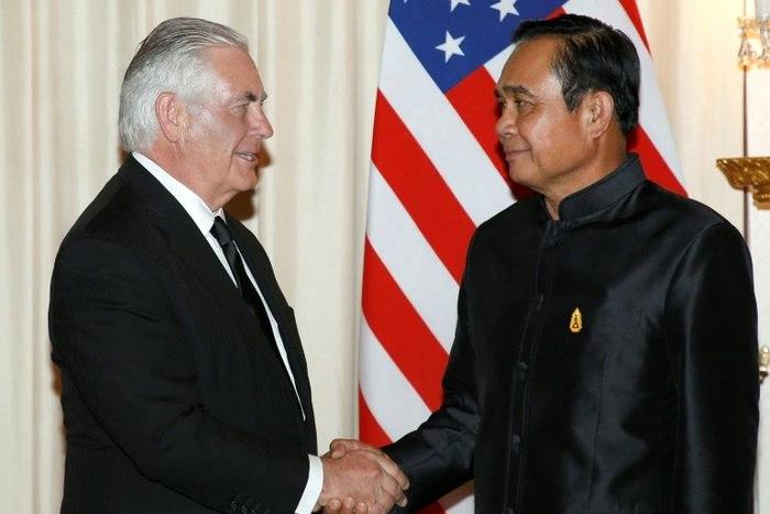 Tillerson is the highest level American diplomat to visit Thailand since a 2014 coup strained ties between the longtime friends and saw China court Bangkok with massive arms sales and infrastructure deals