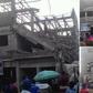 The collapsed building