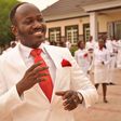 Apostle Johnson Suleman looking fresh in a white suit