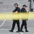 Armed police patrol near Manchester Arena on May 23, 2017 following a deadly terror attack in the city in northwest England
