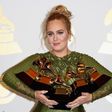 Adele with her 2017 Grammys haul.