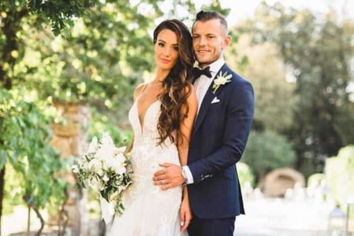 Jack Wilshere and Andriani Michael