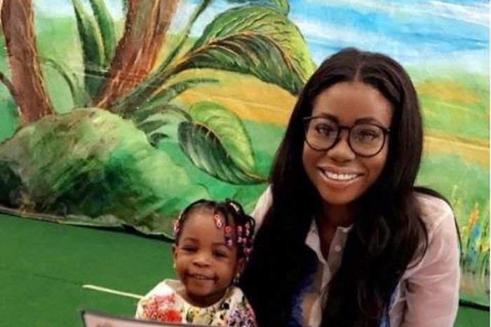 Sophia Momodu and Imade at her graduation