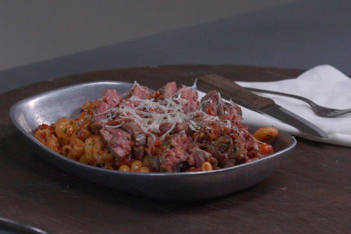 flank steak pasta