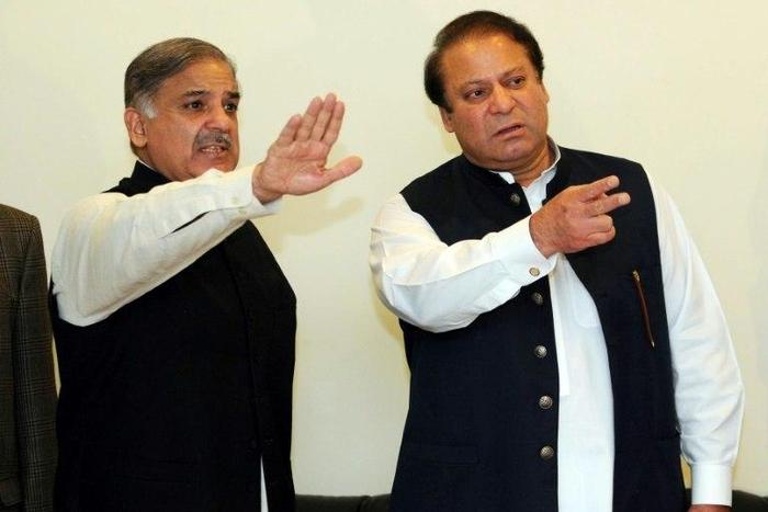 The ruling party has named Nawaz Sharif's (R) younger brother Shahbaz (L) as his successor, but he holds only a provincial seat, so must first enter parliament by contesting the seat left vacant by his elder sibling