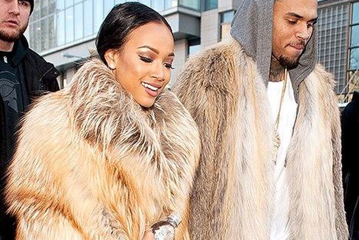 Karrueche Tran and Chris Brown during their days together