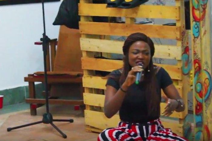 Artist performing at the event