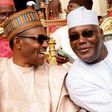 President Muhammadu Buhari (left) anf former president Atiku Abubakar