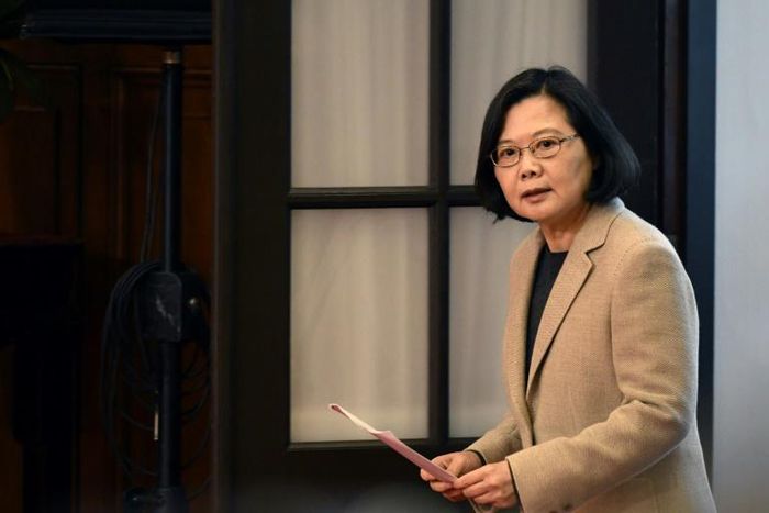 President Tsai Ing-wen said Taiwanese people would never give up the freedoms they now enjoy