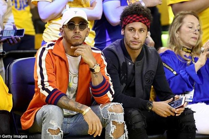 Lewis Hamilton and Neymar