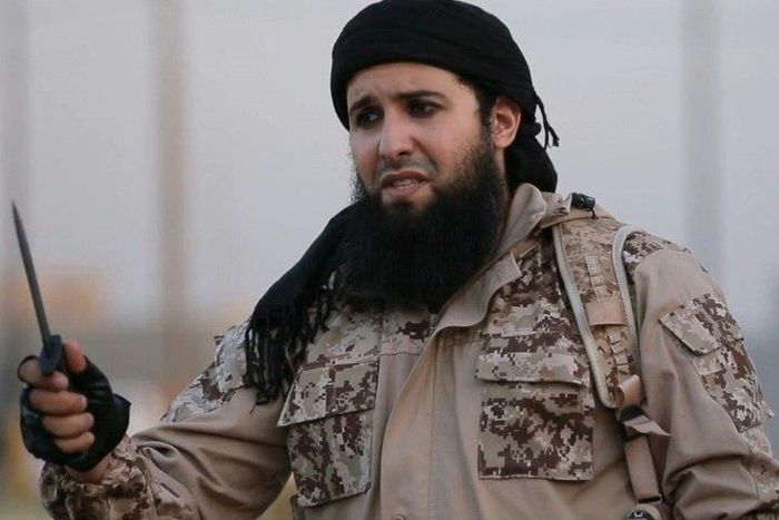 French-born jihadist and IS member Rachid Kassim, seen here in an Islamic State group propaganda video, is suspected of using the encrypted Telegram app to direct attacks on France from IS-controlled territory in Iraq or Syria