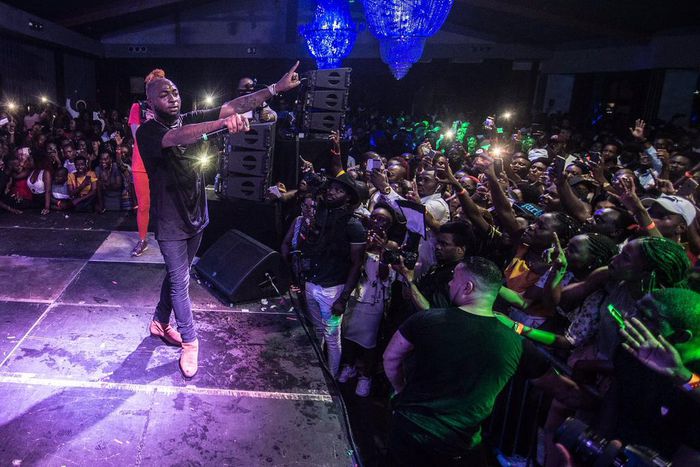 Davido 30 Billion World Tour stage moment in Belgium