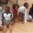 Chioma Fidelis and other criminal suspects being paraded by the police