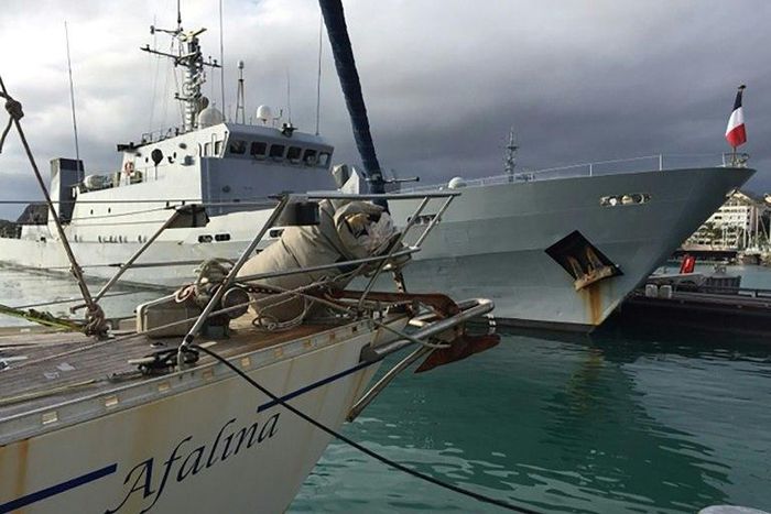 The French navy intercepted the yacht Afalina carrying 1.46 tonnes of cocaine with an estimated street value of US$256 million