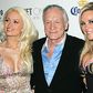 Hugh Hefner with Playboy girls