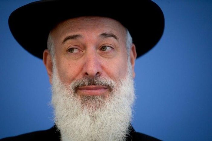 Former Israeli Chief Ashkenazi Rabbi Yona Metzger, pictured in 2012, stepped down in July 2013 after 10 years in office