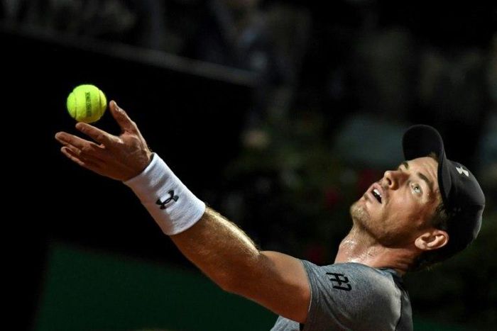 Britain's Andy Murray, pictured on May 16, 2017, described Novak Djokovic's choice of Andre Agassi as his new coach as "good for tennis"