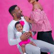 Ebuka, daughter, Jeweluchi Jasmine Obi-Uchendu and wife Cynthia Obianodo.