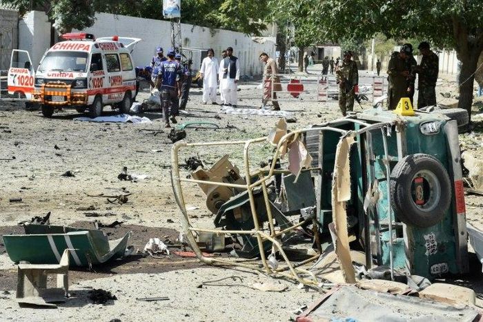 The explosion occurred in front of the office of the police chief in Quetta, which is capital of mineral-rich southern Balochistan, a province that is rife with separatist and Islamist insurgency