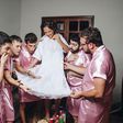 Brazilian bride goes viral for choosing male 'bridesmaids'