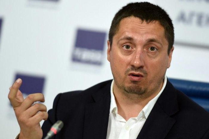 Alexander Shprygin, pictured in June 2016, has been banned from the Confederations Cup due to a history of hooliganism at previous football matches