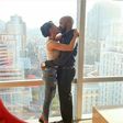 Banky W and Adesiua Etomi seal engagement with a kiss