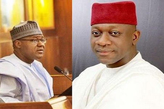 Speaker Yakubu Dogara and Abdulmumin Jibrin