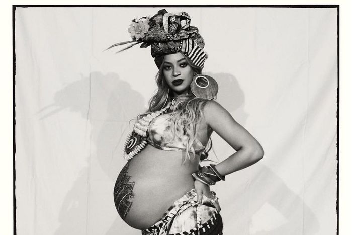 Beyonce at her push party.