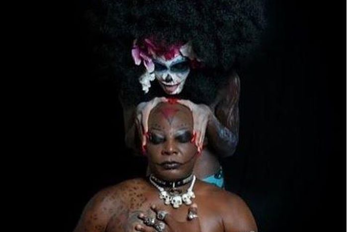 One of Charly Boy's virgins communicating with him