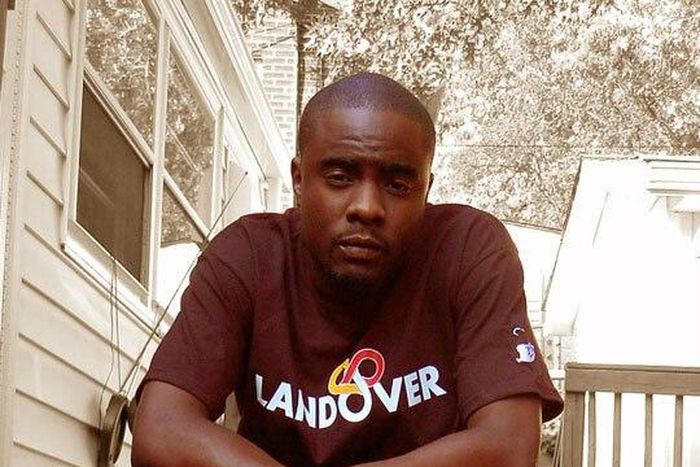 Wale without dreads. This picture was taken before the rapper became a star in America's Hip-Hop scene