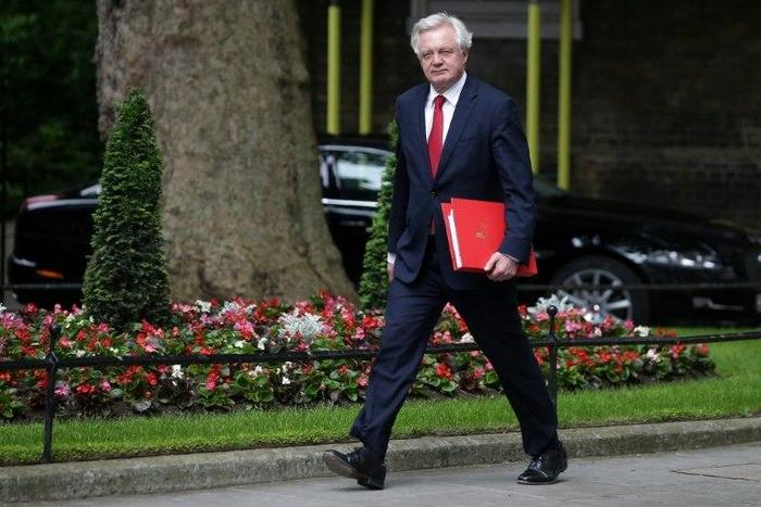 Britain's Brexit Minister David Davis, pictured on June 12, 2017, said, "The UK will remain a committed partner and ally of our friends across the continent"