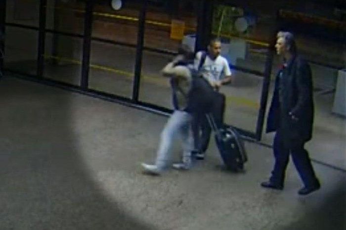 Screenshot from a security footage