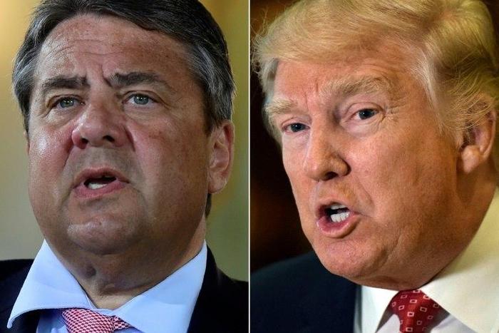 German Foreign Minister Sigmar Gabriel warns that Trump's policies are putting "peace in Europe at risk"