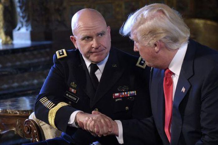 President Donald Trump and Gen. Mcmaster