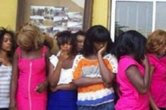 Women rescued from human trafficking