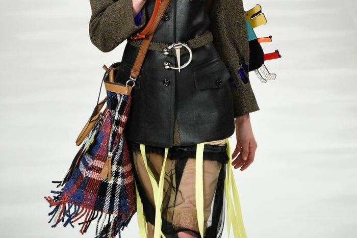 Model for Maison Margiela at the Paris Fashion Week