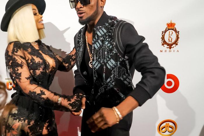 Blac Chyna, D'Banj at his album listening party