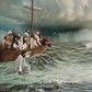Jesus Christ walking on troubled water