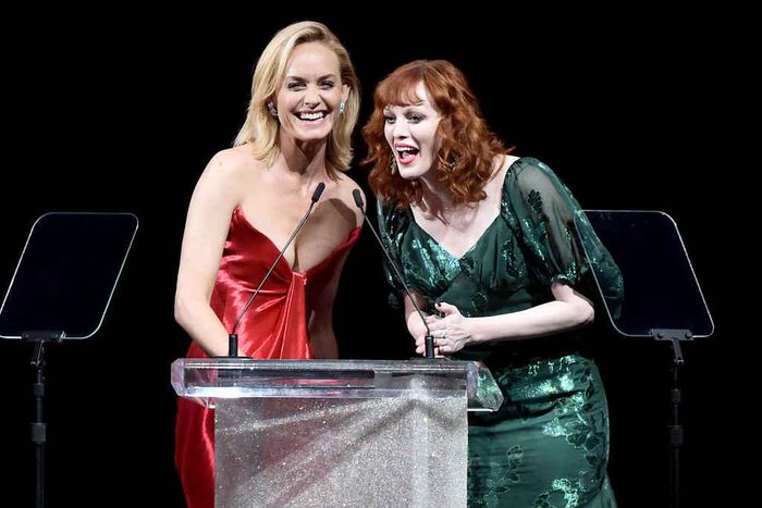 Amber Valetta and Karen at the CFDA Awards 2017