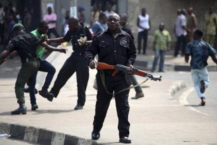 Nigerian police officers