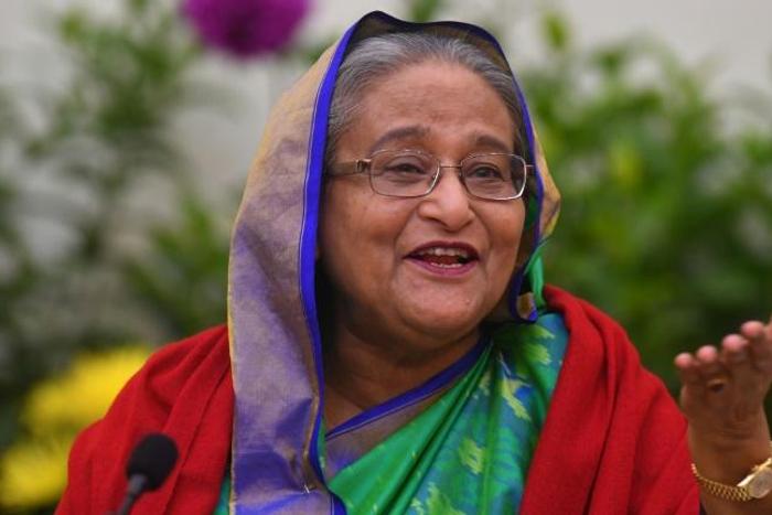 Prime Minister Sheikh Hasina has denied allegations of vote-rigging in Sunday's election which handed her a record fourth term