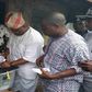 Ademola Adeleke casting his vote during the Osun West bye-election.